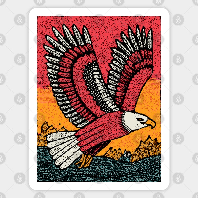 Soaring Eagle | Symbol of Freedom Sticker by TuncGK